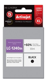 Cartridge Brother LC-1240Bk/LC-1220Bk černá (30 ml) ActiveJet AB-1240BNX 