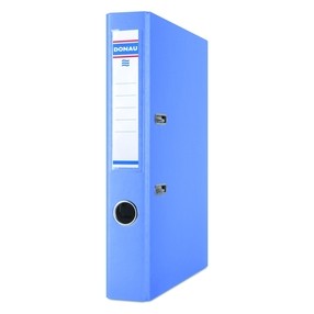 Pořadač pákový Donau PP/karton modrý světle klasik 50mm 