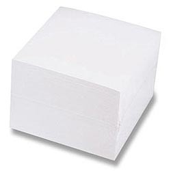 Špalíček papírový lepený 8,5x8,5x4,0cm BÍLÝ