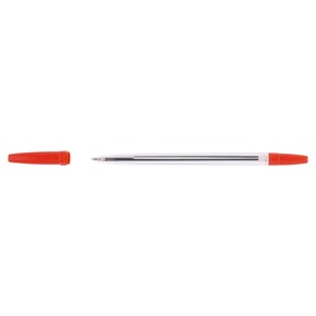 Kuličkové pero jednorázové červené