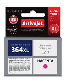 Cartridge HP CB324EE magenta č.364XL (12ml)  ActiveJet standard new chip AH-364MCX