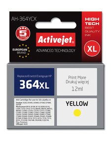 Cartridge HP CB325EE yellow č.364XL (12ml) ActiveJet standard new chip AH-364YCX