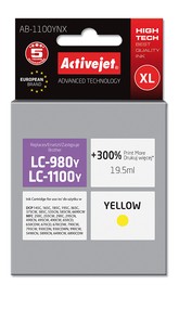 Cartridge Brother LC-1100Y/LC-980Y žlutá (19,5 ml) ActiveJet AB-1100YNX
