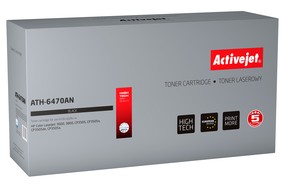 Toner HP Q6470A (501A) / Canon CRG-711B černý, (6000 stran) ActiveJet New OPC ATH-6470AN