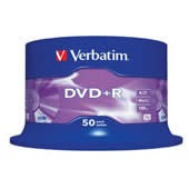 DVD+R 4,7GB Verbatim  DLP 16x, spindl  50 ks, cena za bal.