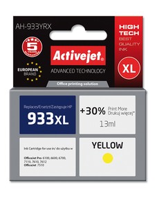 Cartridge HP CN056AE žlutá.č.933XL (14ml)  ActiveJet standard(AH-933YRX