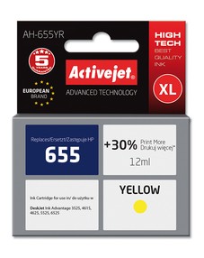 Cartridge HP CZ112AE žlutá č.655XL (12ml) ActiveJet standard AH-655YR