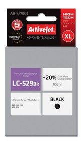 Cartridge Brother LC-529Bk černá (58 ml) ActiveJet AB-529BN
