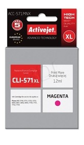 Cartridge Canon CLI-571M XL magenta (12ml) ActiveJet s čipem ACC-571MNX
