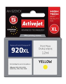 Cartridge HP CD974AE žlutá č.920XL (12ml)  ActiveJet standard AH-920YCX