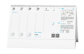 Kalendář stolní Plánovací daňový s angličtinou 2024