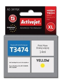 Cartridge EPSON T3474 č.34XL yellow (14 ml) ActiveJet AE-34YNX