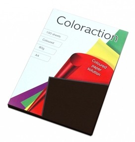 Papír xerogr.barva černý ColorAction A4  80g 100 listů