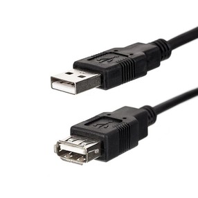 Kabel USB kabel (2.0), plug/socket, 1,8m