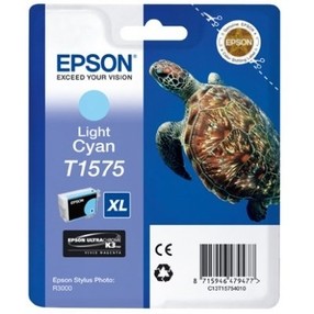 Cartridge EPSON T1575 světle modrá (25,9 ml) orig.