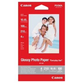 Fotopapír Canon Photo paper Glossy, A6, 210 g/m2, 100 ks, GP-501 