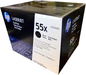Toner HP CE255XD (55X) DOUBLEPACK černý pro HP LJ P3015 (2x 12.500str.) orig