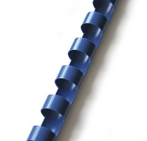 Hřbet plastový 19mm modrý bal.100ks
