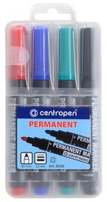 Značkovač Centropen 8566/4 permanent sada 4 barev