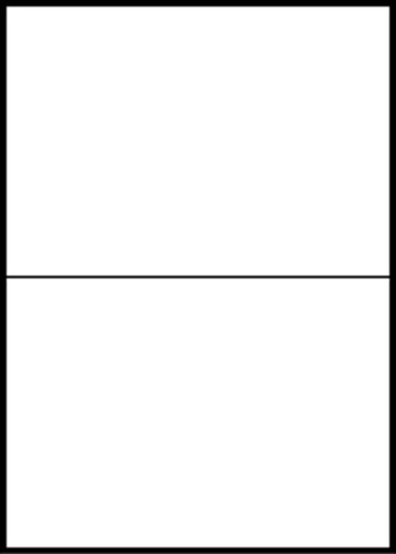 Etikety bílé 210 x 148 mm (100 listů á 2 etikety) Spoko