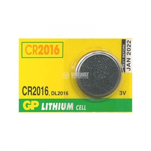 Baterie CR2016, 3V, lithium