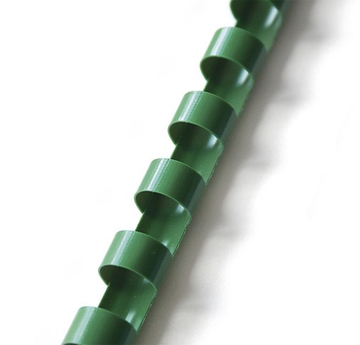 Hřbet plastový  6mm zelený bal.100ks