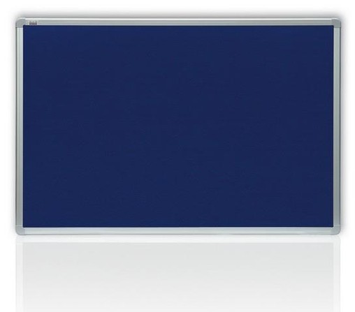 Tabule textilní 120* 90 hliníkový rám modrá, filcová