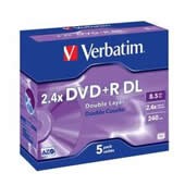 DVD+R 8,5GB Verbatim Double Layer, 8x, jewel, ks