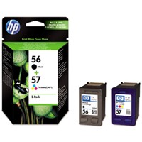 Cartridge HP C6656A+C6657 2-Pack černá+barevná č.56+57 SA342AE (19ml+17ml) orig.