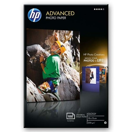 Fotopapír HP Advance Glossy Photo Paper 250g/m2 10x15cm, bal.100ks  Q8692A