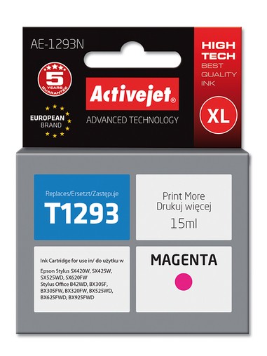 Cartridge EPSON T1293 magenta ( 15 ml) ActiveJet AE-1293N