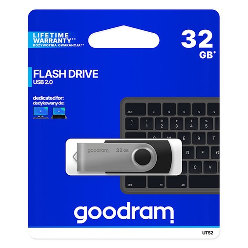 USB flash disk  32 GB,USB 3.0 Goodram Twister černý