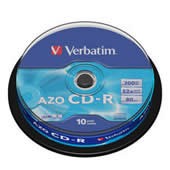CD-R 700MB Verbatim DL EPS 52x spindl 10 ks, cena za bal.