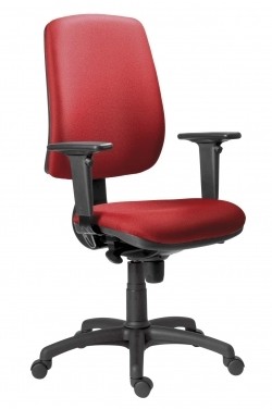 Židle kanc. 1640 ASYN ATHEA barva tm.šedá B600 včetně výškově nastavitelnýchpodruček BR 06