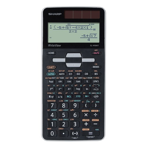 Kalkulačka vědecká Sharp EL-W506T-GY, černo-šedá, vědecká, bodový displej