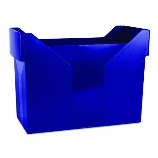 Krabice archivní DONAU na závěsné desky typu Pendaflex, pevná, tm.modrá