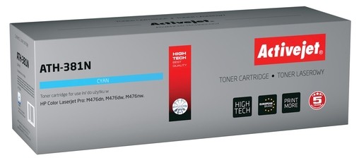 Toner HP CF381A modrý pro HP CLJ M476 (2.700 str.) ActiveJet New 100% ATH-381N
