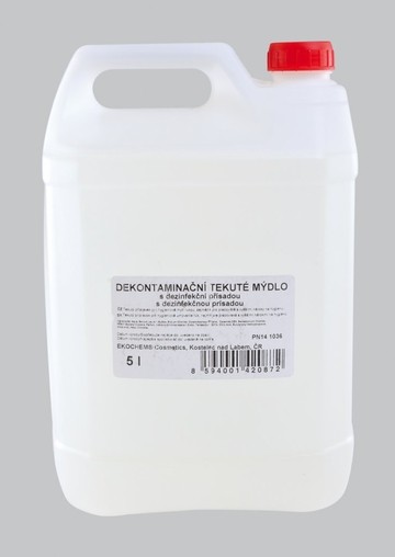 Mýdlo tekuté dekontaminační s dezinfekční přísadou 5 litrů - M6