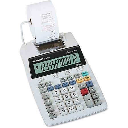 Kalkulačka s tiskem Sharp EL-1750V