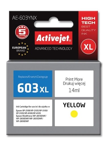Cartridge EPSON T03A44 603XL žlutá (14 ml)  XP2100, 3100, 4100, 2810WF, ActiveJet 