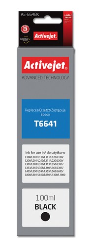 Cartridge EPSON T6641 černá (100 ml.) pro L365, L210, L655 Activejet AE-664Bk
