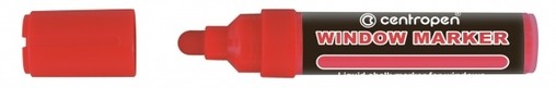 Značkovač Centropen 9121 WINDOW Marker křídový červený