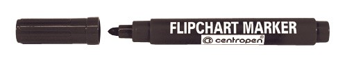 Značkovač Centropen 8550 flipchart na papír, černý