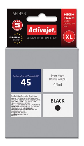 Cartridge HP 51645A černá č.45 (44ml) ActiveJet Supreme (New 100%) AH-45N